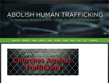 Tablet Screenshot of abolishhumantrafficking.com